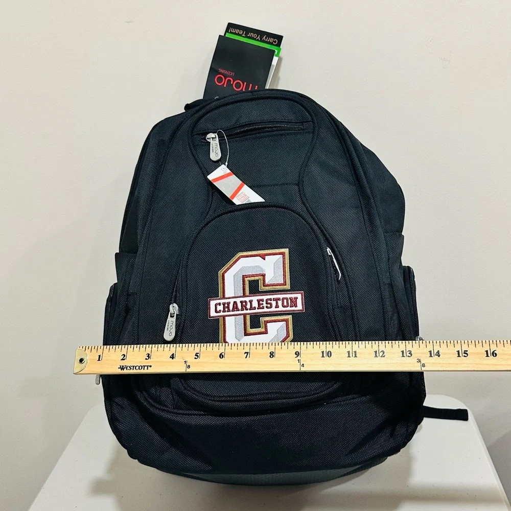 College of Charleston Cougars Mojo Licensing Black‎ Backpack Laptop Bag